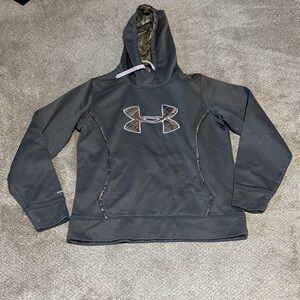 Women’s Under Armour Charcoal Hoodie with Camo Accents